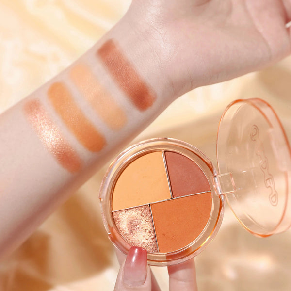 EveryBox Glow Shades – 4-Color Coffee & Plum Palette